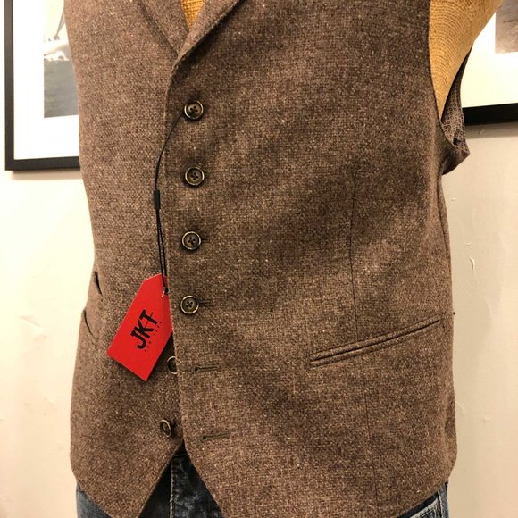 JKT NEW YORK REGIS TWEED VEST - Picture 5 of 7